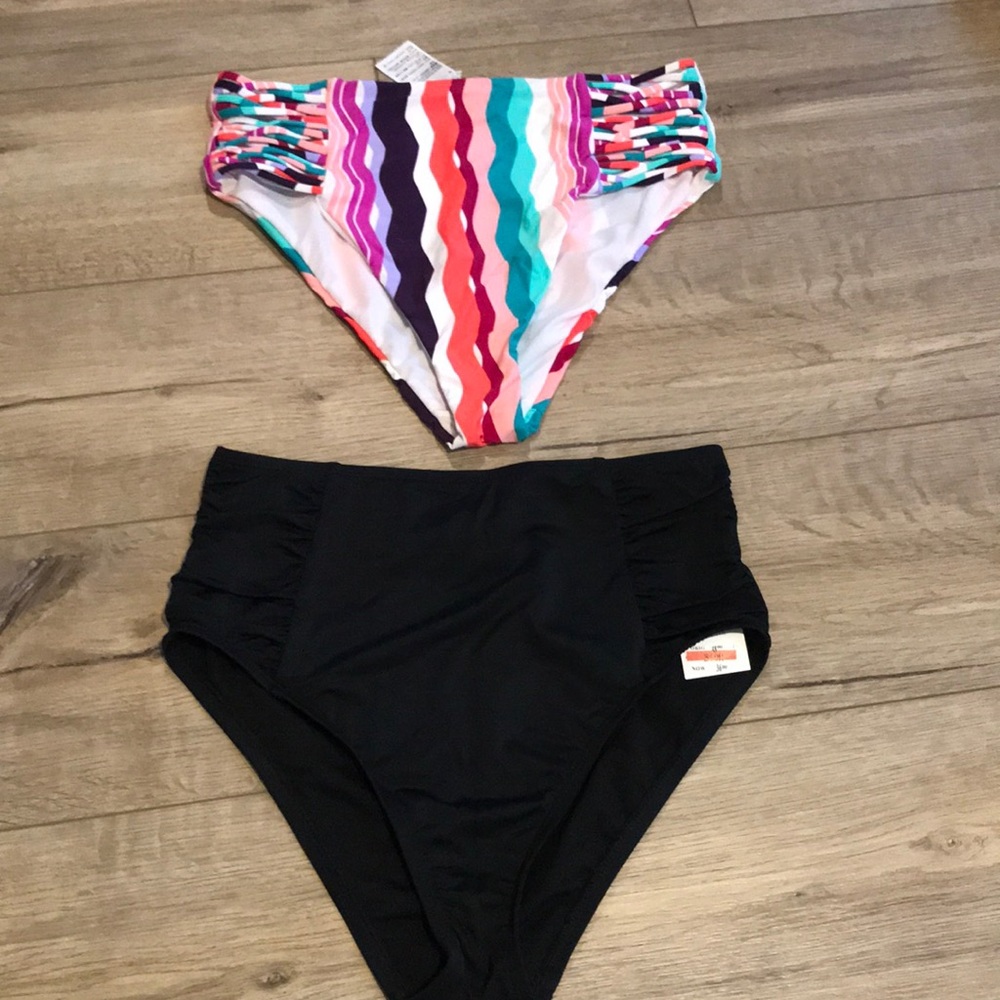 NWT bar III High Waisted swim suit bottoms